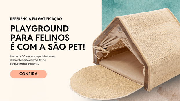 Playground para felinos: tocas e arranhadores